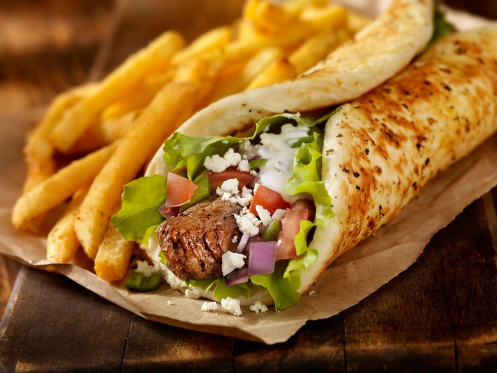 Beef Souvlaki Wrap